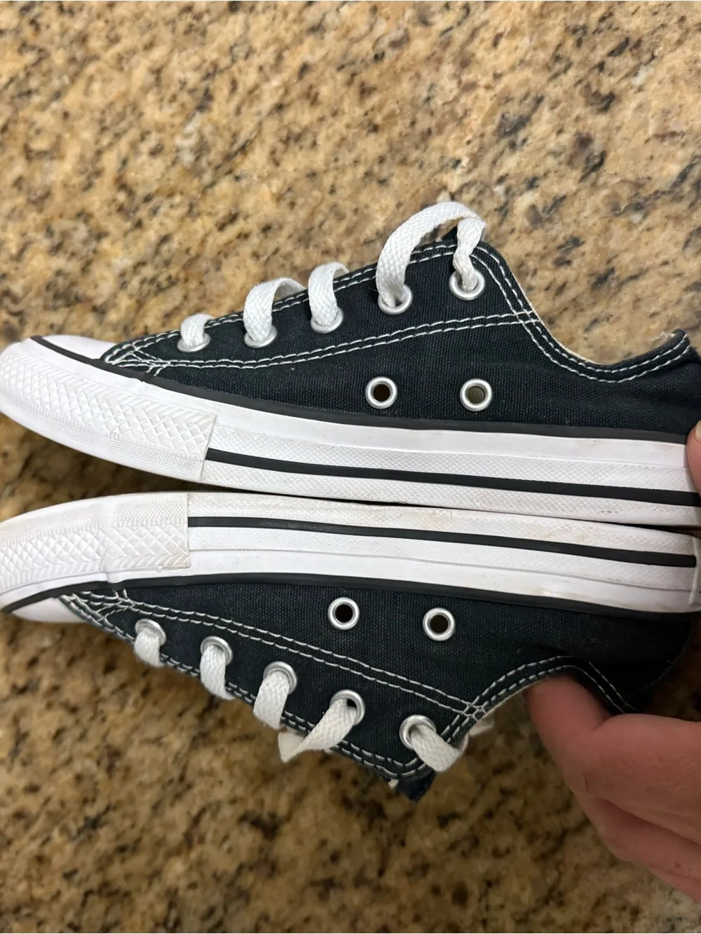 Converse Chuck Taylor CTAS Shoreline Black White Preschool PS Size 13C Used